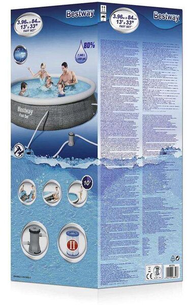 Bestway puhafalú medence vízforgatóval 396x84cm