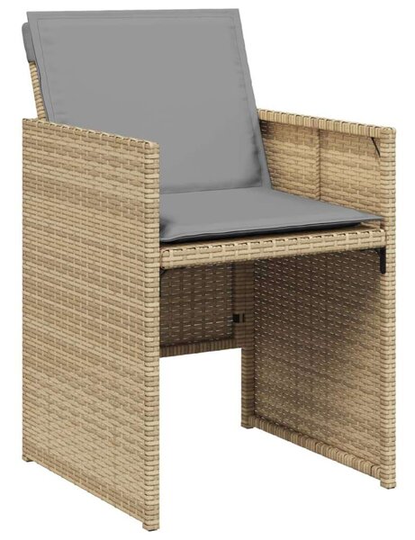 VidaXL Polyrattan Kerti Étkezőgarnitúra - 9 részes