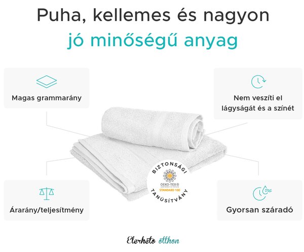 CLARYSSE ELEGANCE törölköző 60x110 cm korall, 100% pamut