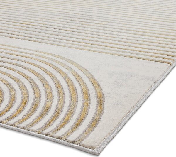 Világosszürke-aranyszínű szőnyeg 80x150 cm Apollo – Think Rugs