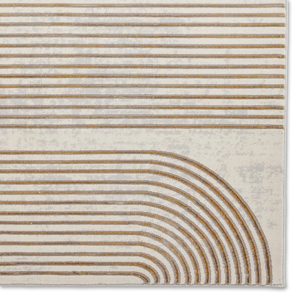 Világosszürke-aranyszínű szőnyeg 80x150 cm Apollo – Think Rugs