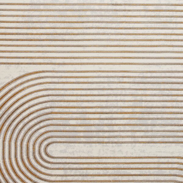 Világosszürke-aranyszínű szőnyeg 80x150 cm Apollo – Think Rugs
