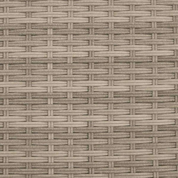 VidaXL világosszürke polyrattan napozóágy párnával