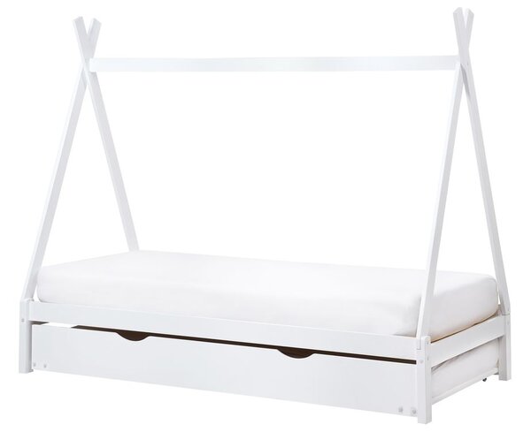 Kihúzható gyerekágy Fenyő TALMONTIERS 90 x 200 cm Fehér