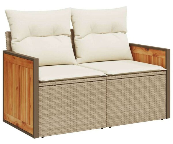 VidaXL Polyrattan Kerti Ülőgarnitúra - 11 részes - Bézs
