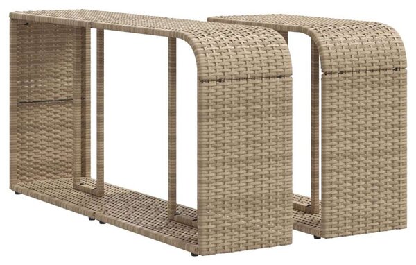 VidaXL 11 részes bézs polyrattan kerti ülőgarnitúra párnákkal
