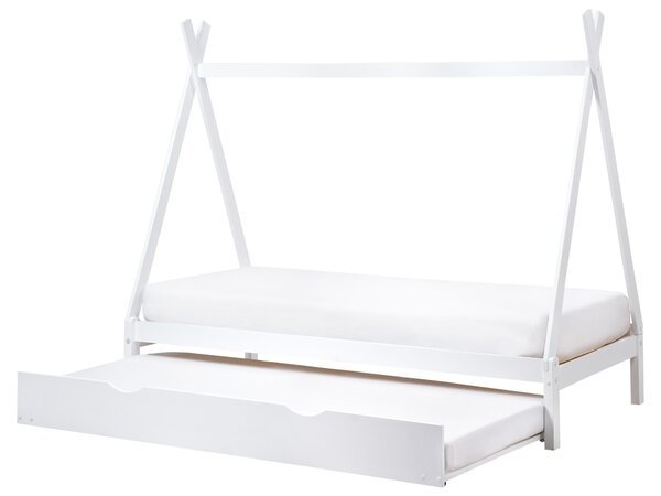 Kihúzható gyerekágy Fenyő TALMONTIERS 90 x 200 cm Fehér