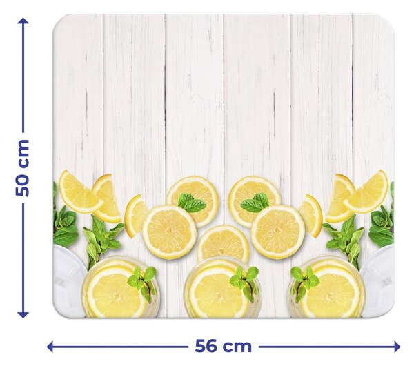 Edzett üveg falvédő tűzhelyhez 50x56 cm Lemons – Wenko