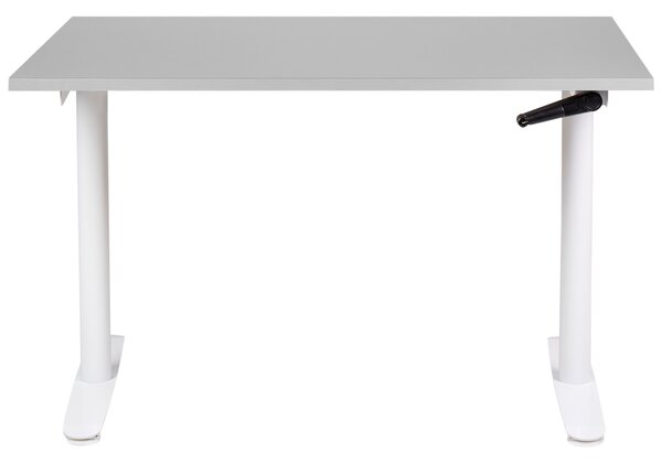Manuálisan állítható asztal DESTINAS Szürke/fehér 120 cm 72 cm