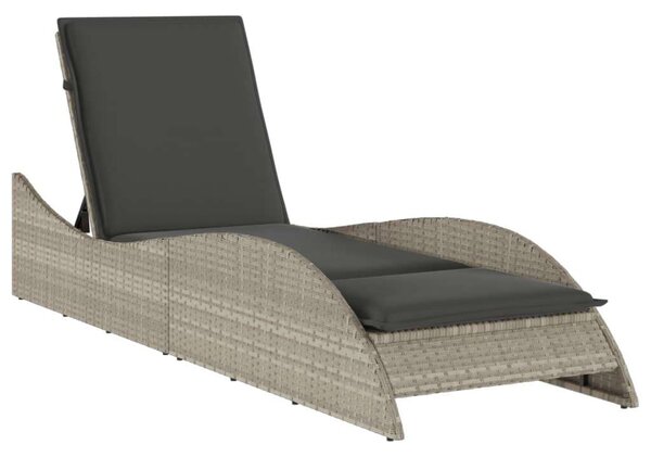 VidaXL Napozóágy - Polyrattan - 205cm
