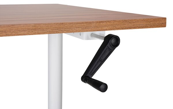 Manuálisan állítható asztal DESTINAS Barna/fehér 160 cm 72 cm