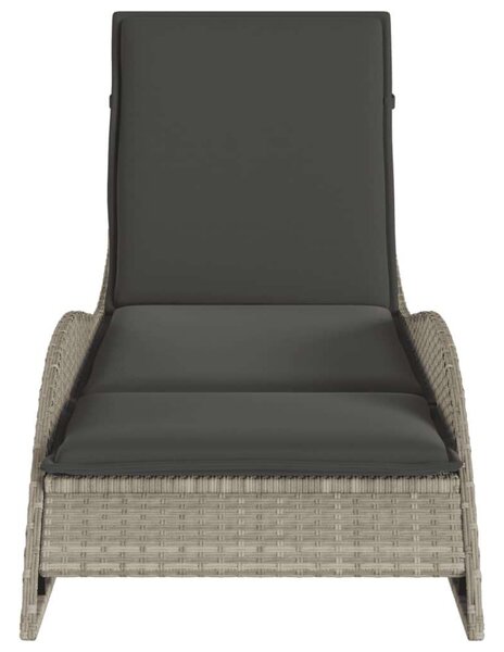 VidaXL Napozóágy - Polyrattan - 205cm