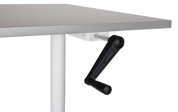 Manuálisan állítható asztal DESTINAS Szürke/fehér 120 cm 72 cm