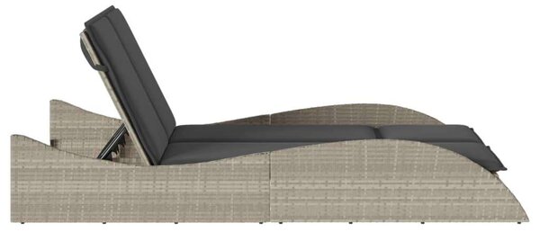VidaXL Napozóágy - Polyrattan - 114x205 cm
