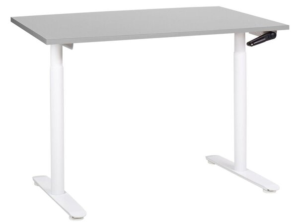 Manuálisan állítható asztal DESTINAS Szürke/fehér 120 cm 72 cm