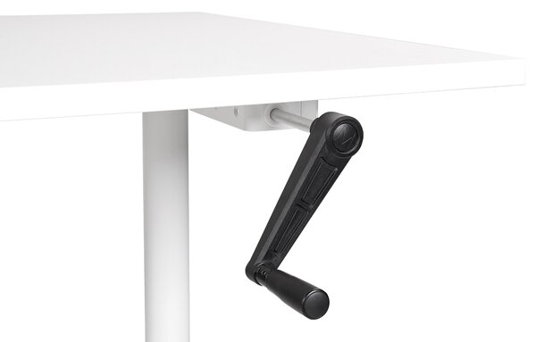 Manuálisan állítható asztal DESTINAS Fehér 160 cm 72 cm