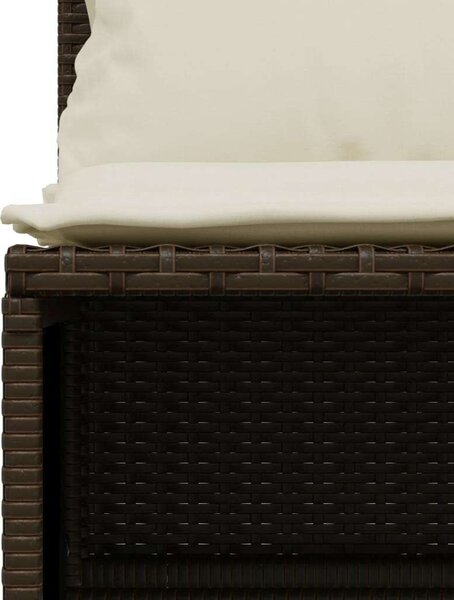 VidaXL 5 részes Polyrattan Kerti Ülőgarnitúra - Barna