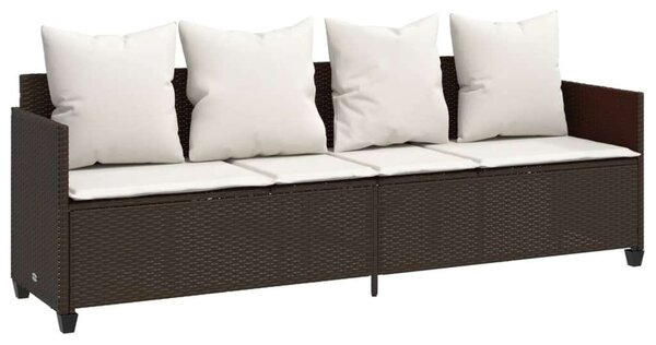 VidaXL 5 Részes Kerti Ülőgarnitúra - Barna Polyrattan