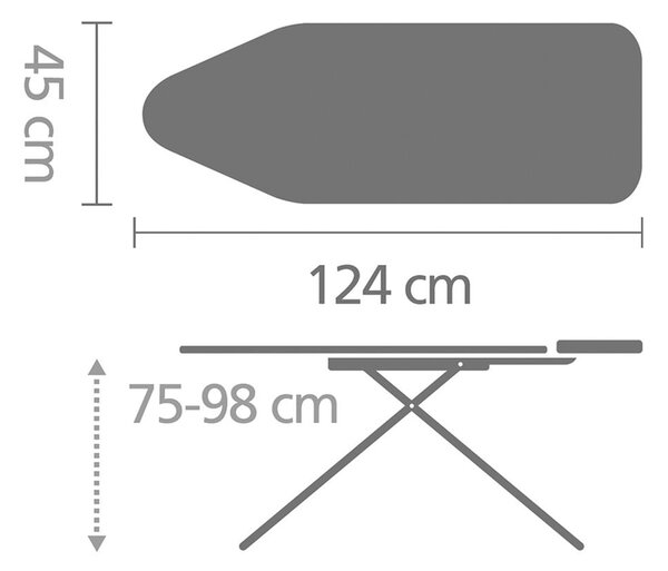 Vasalódeszka Denim Black C – Brabantia