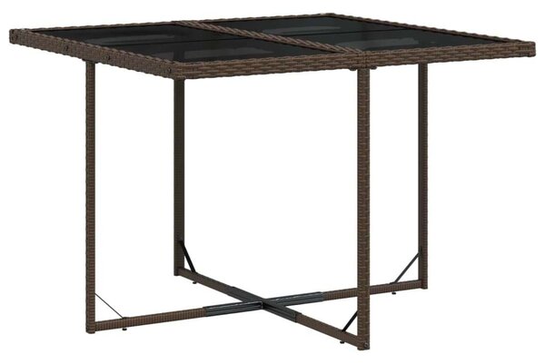 VidaXL Kerti Étkezőgarnitúra - Polyrattan - Barna - 9 részes