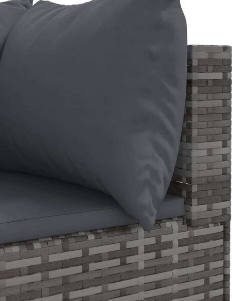 VidaXL Polyrattan Kerti Ülőgarnitúra - 5 részes - Szürke