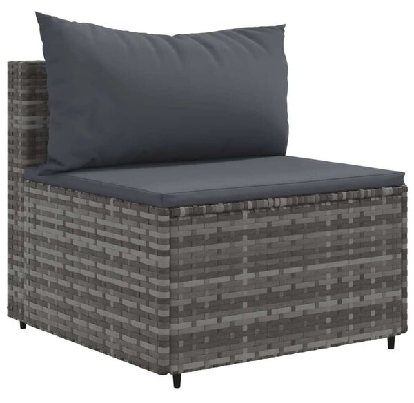 VidaXL Polyrattan Kerti Ülőgarnitúra - 5 részes - Szürke