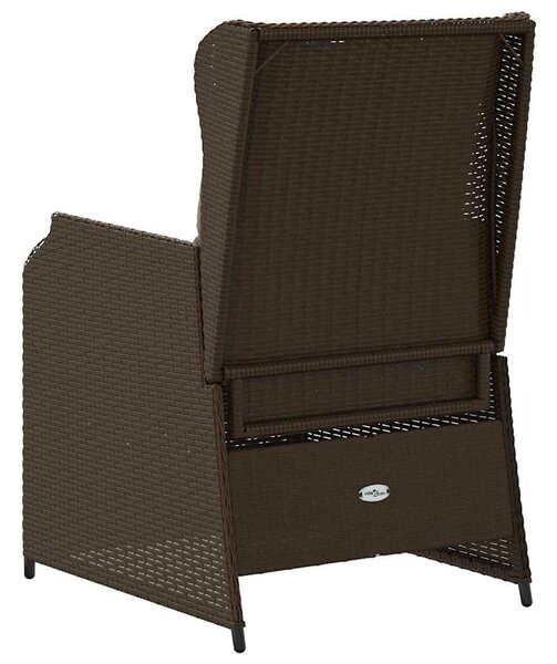 VidaXL Kerti pad 2 db Barna polirattan