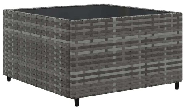 Polyrattan Kerti Ülőgarnitúra - 6 Részes - Szürke