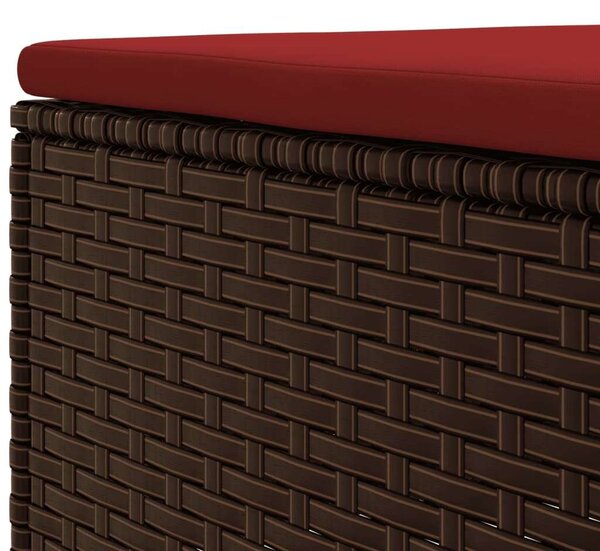 VidaXL Polyrattan Kerti Ülőgarnitúra - 7 részes, Barna
