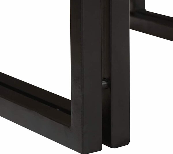 VidaXL Fürdőszobai polc polcokkal Barna 120 x 50 x 23 cm Tömör Akácfa