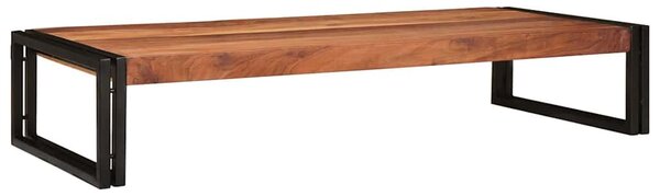 VidaXL Fürdőszobai polc polcokkal Barna 120 x 50 x 23 cm Tömör Akácfa