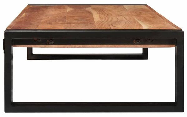 VidaXL Fürdőszobai polc polcokkal Barna 120 x 50 x 23 cm Tömör Akácfa