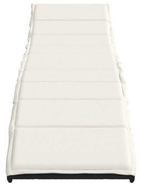 VidaXL Napozóágy Szett - 2 db - Fekete Polyrattan - Asztallal