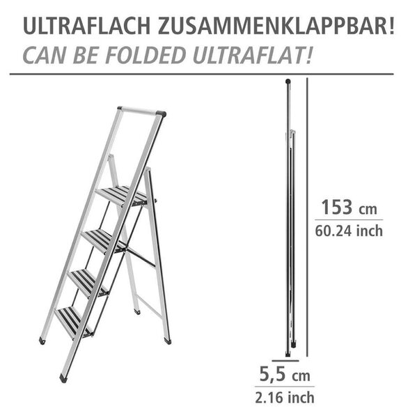 Ladder összecsukható fellépő, magasság 153 cm - Wenko