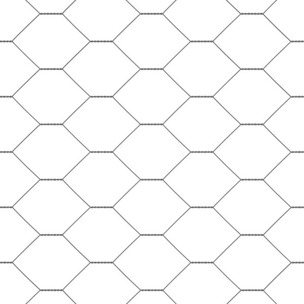 VidaXL Hexagon kerítés 1,4 x 100 m PVC Szürke