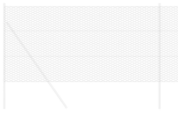 VidaXL Hexagon kerítés 1,4 x 100 m PVC Szürke