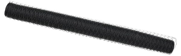 VidaXL Hexagon kerítés 1,4 x 100 m PVC Szürke
