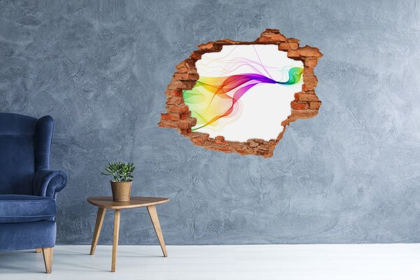 3d-s lyuk vizuális effektusok matrica Színes absztrakció