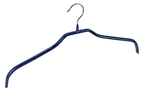 Hanger Slim kék csúszásmentes egymásba akasztható vállfa, 4 db - Wenko