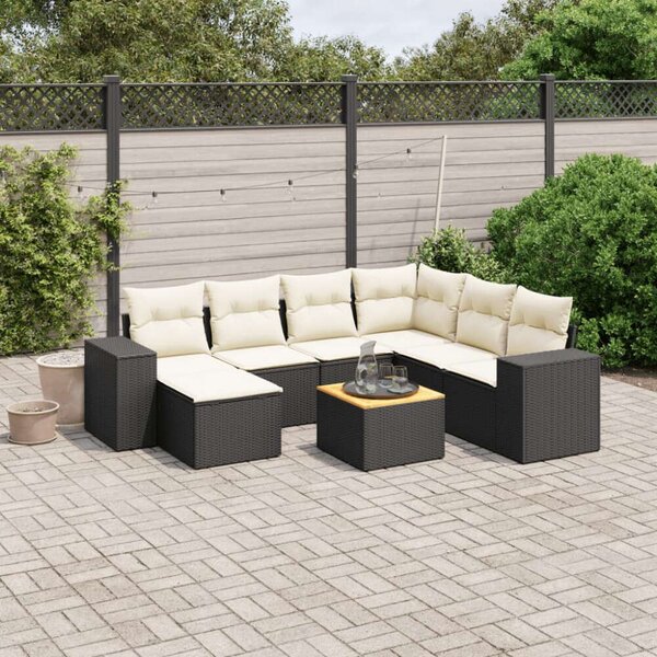 VidaXL Polyrattan Kerti Ülőgarnitúra - 8 részes