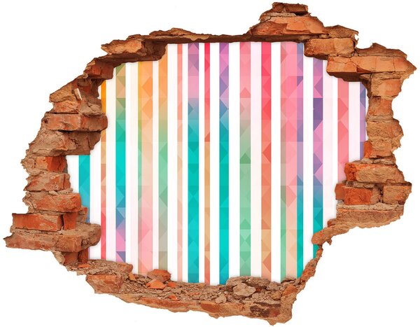 3d-s lyuk vizuális effektusok matrica Szivárvány csíkos