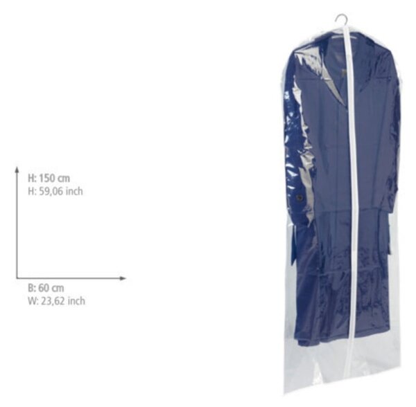Transparent átlátszó ruhahuzat, 150 x 60 cm - Wenko