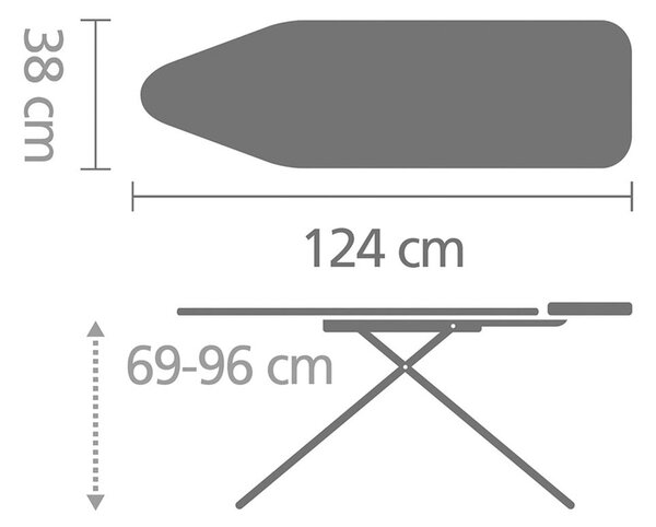 Vasalódeszka Denim Black B – Brabantia