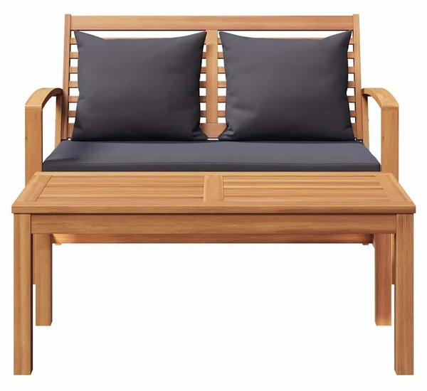 VidaXL Kerti pad Természetes 110 x 64 x 76.5 cm Tömör tíkfa
