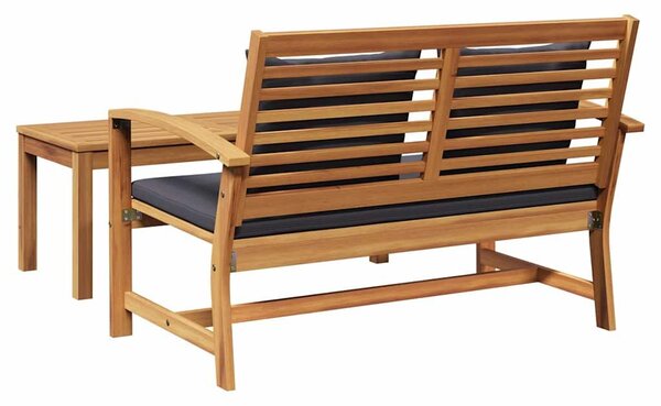 VidaXL Kerti pad Természetes 110 x 64 x 76.5 cm Tömör tíkfa