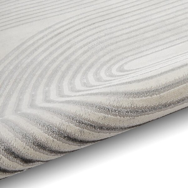 Világosszürke-krémszínű szőnyeg 80x150 cm Apollo – Think Rugs