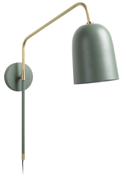 Zöld fém fali lámpa Kave Home Audrie 15 cm