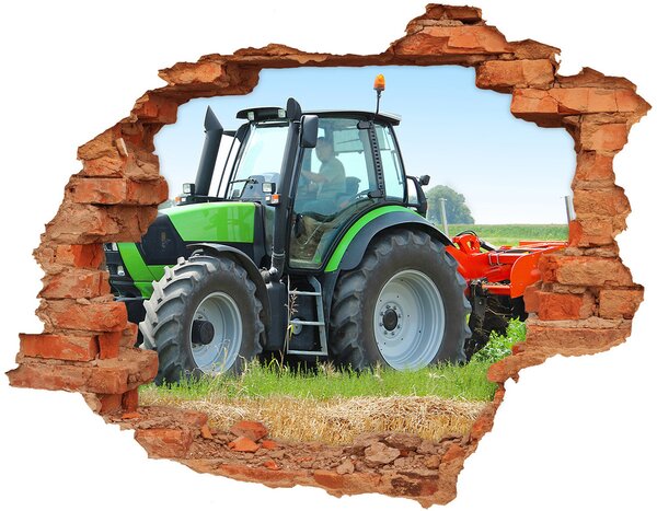 Fali matrica lyuk a falban Traktor a pályán