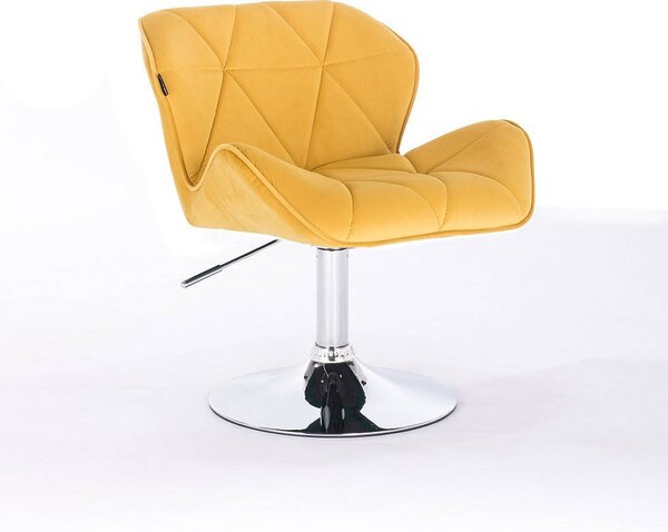 HR111N Sárga modern velúr szék