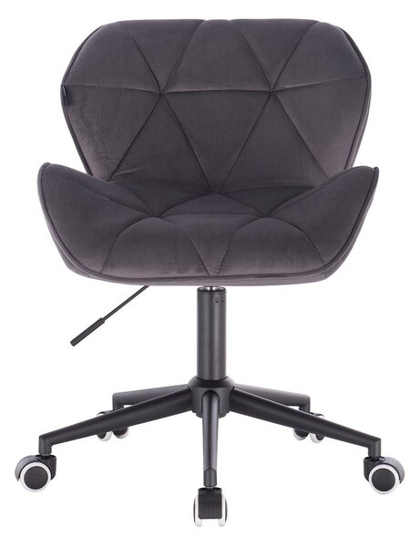 HR111K Grafit modern velúr szék fekete lábbal